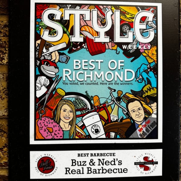 Style Weekly Best of Richmond 2017, Best Barbecue Hall of Fame