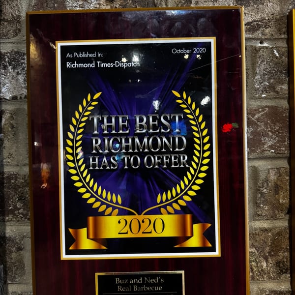 The Best Richmond Has to Offer 2020 award, Richmond Times-Dispatch