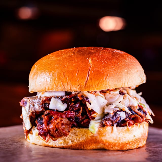 Chopped Pork Sandwich.